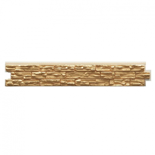 Сайдинг ПВХ Docke Lux Rocky пекан 1787х285 мм