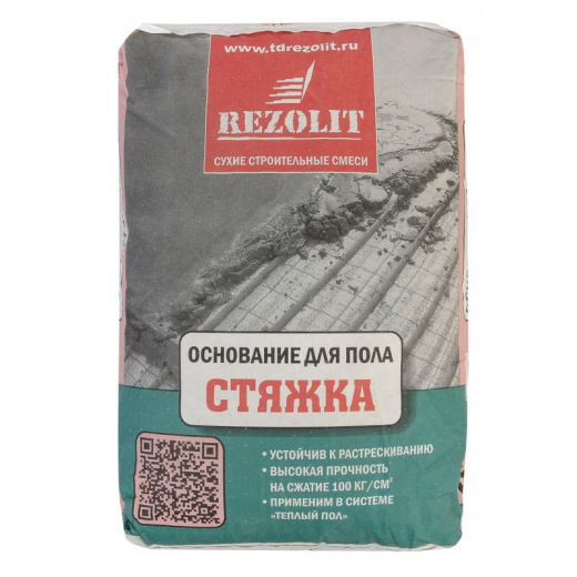 Стяжка для пола Rezolit, 25 кг