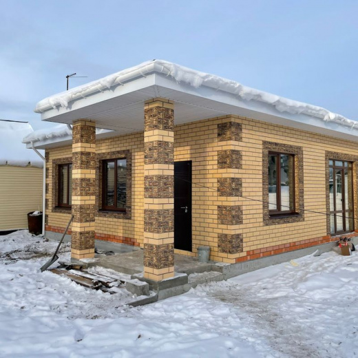 Кирпич облицовочный полуторный пустотелый М-150 береста рустик ВИНЗЕР