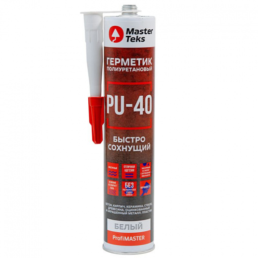 Герметик полиуретановый MasterTeks PU-40 белый 280 мл