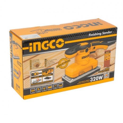 Шлифмашина вибрационная Ingco Industrial FS3208 320 Вт