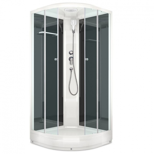 Душевая кабина Domani-Spa Delight Slim 99 низкий поддон 90х90х218 см прозрачные стекла