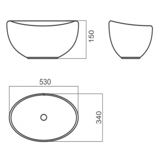 Раковина Sanita Luxe Ringo Cut (4145081 RNGSLWB01C)