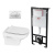 Комплект инсталляция Alcaplast 3 в 1 с унитазом Cersanit City New Clean On (4148224)