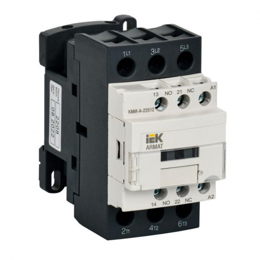 Контактор КМИ-А-22512 LC1D AC3 1НО+1НЗ 25А 24В IEK