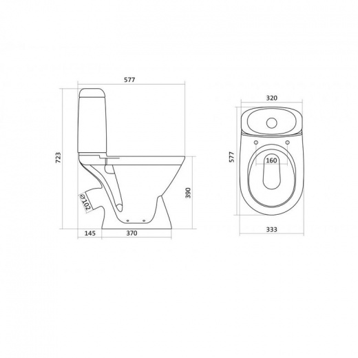 Унитаз-компакт Santek Римини 1WH501523
