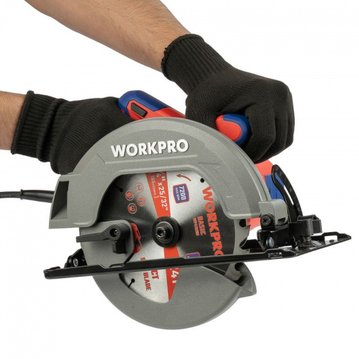 Пила циркулярная Workpro 185 мм 1700Вт
