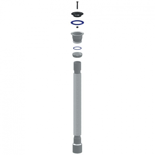Гофросифон универсальный 1200 мм 1 1/2"х40/50 Unicorn D230