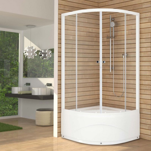 Душевое ограждение Domani-Spa Delight 99 V1.2, с низким поддоном 900х900х2000 мм DS0405D99L0M00-V1.2
