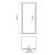 Душевая дверь WasserKraft Salm 27L04 поворотная 90
