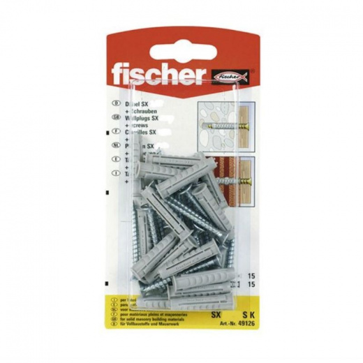 Дюбель универсальный распорный Fischer FUSKNV с шурупом 10x60 мм 4 шт/уп