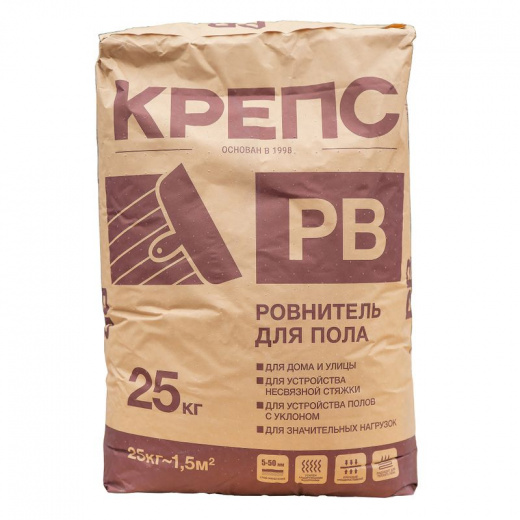 Ровнитель цементный Крепс РВ М-250 25 кг