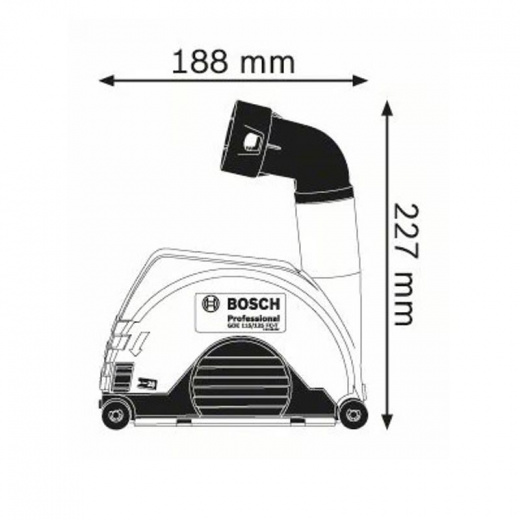 Насадка для пылеудаления Bosch GDE 115/125 FC-T