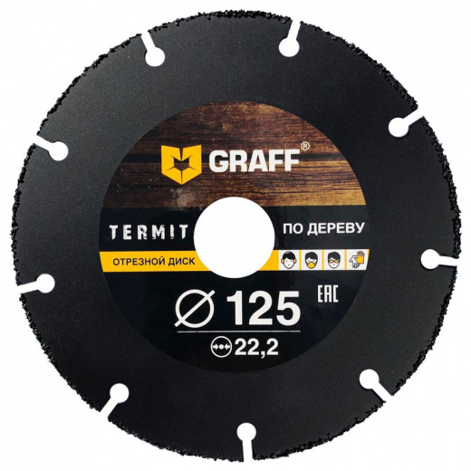 Диск отрезной по дереву для УШМ Graff Termit 125 мм