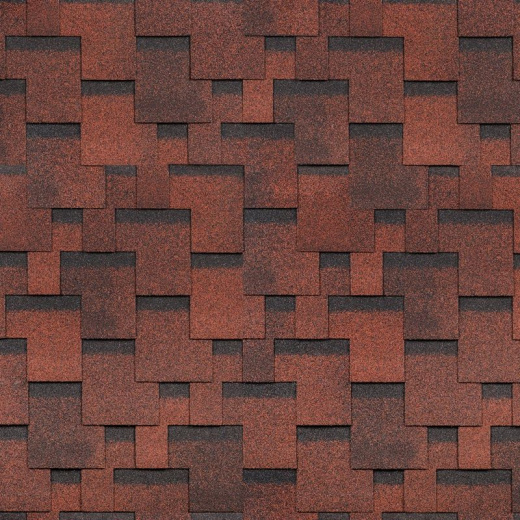 Гибкая черепицаShinglas Финский Аккорд, Красная