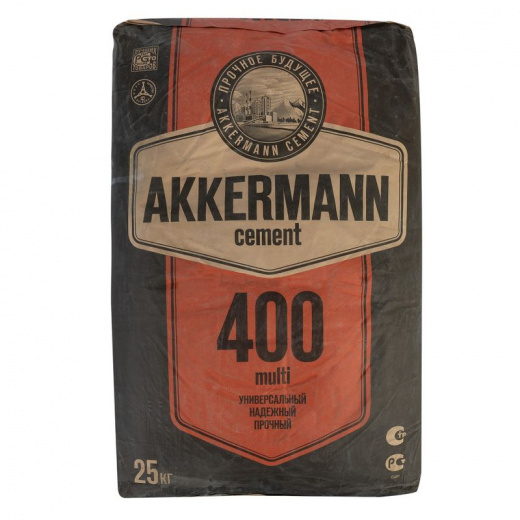 Цемент ЦЕМ II/ А-И 32,5Н (ПЦ-400 Д20) AKKERMANN multi 25 кг