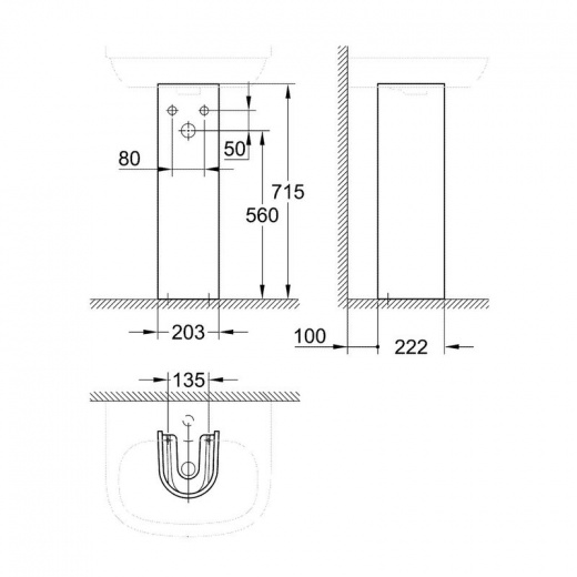 Пьедестал Euro Ceramic Grohe 39202000