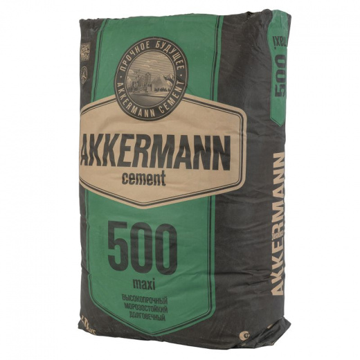 Цемент ЦЕМ II/А-Ш 42,5Н (ПЦ-500 Д20) AKKERMANN maxi 50 кг