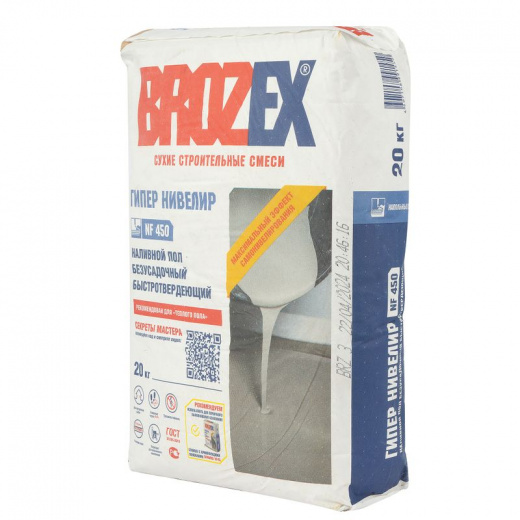 Пол наливной быстротвердеющий универсальный Brozex NF-450 20 кг